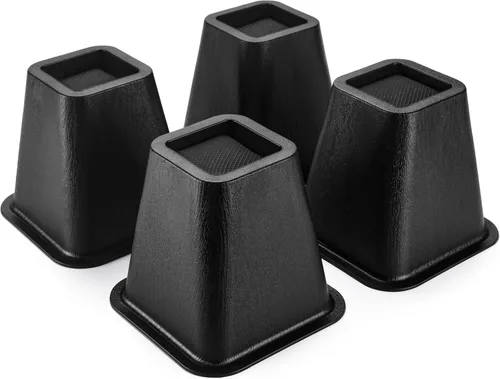 Vista 12 de BTSD-home Elevadores de cama de 2 pulgadas resistentes para muebles, sillas y patas de mesa, ideales para patas delgadas, añadir 2 pulgadas de 4
