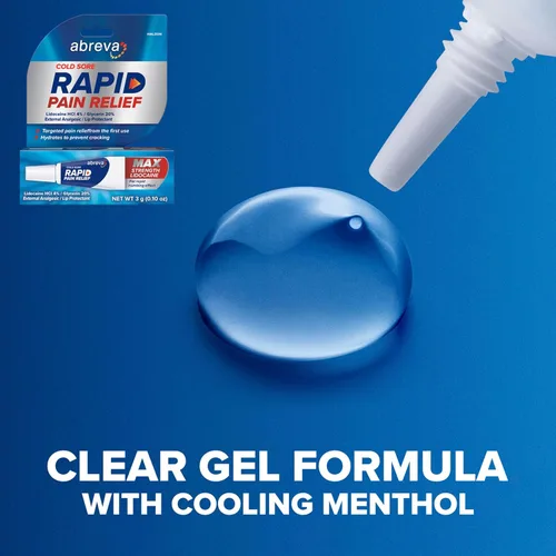 Vista 7 de Abreva Crema rápida para aliviar el dolor de herpes labial - 1 tubo, 0.11 oz