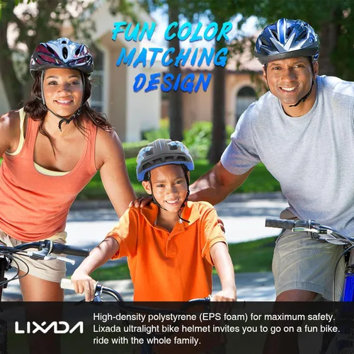 Vista 6 de Lixada Casco de bicicleta para niños, ajustable, desmontable, de cara completa, casco de ciclismo para niños, bicicleta, monopatín, scooter,