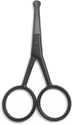 Tijeras de manicura prémium de punta redondeada, multiusos, de acero inoxidable, para cutículas, pedicura, belleza, para uñas, cejas, pestañas, piel