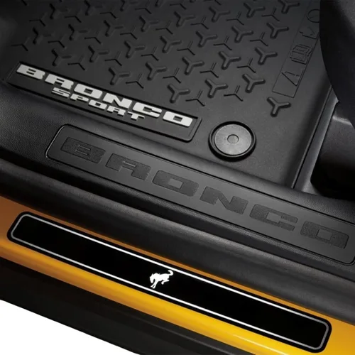 Vista 6 de Putco Bronco - Juego de 2 placas para umbral de puerta, color negro, para Ford Bronco de 2 puertas 2021-2025
