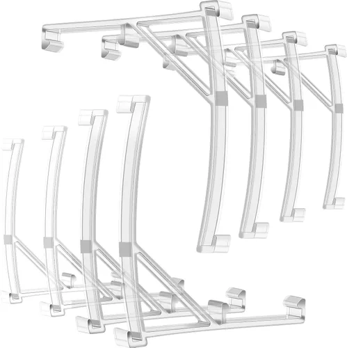 Vista 8 de Patelai Clips de cenefa de plástico para persianas verticales de 3.5 pulgadas, plástico transparente para persianas, piezas de accesorios (4 piezas)