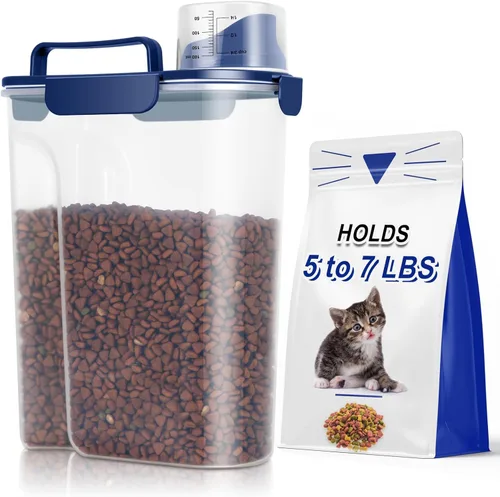 Vista 11 de TBMax Contenedor de almacenamiento de alimentos para perros de 5 a 7 libras, recipiente hermético de comida para gatos con boquilla más grande