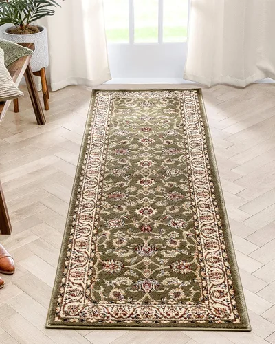 Vista 22 de Well Woven Barclay Collection Sarouk - Alfombra negra de 5 x 7 pies, para sala de estar, dormitorio y comedor