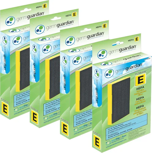 GermGuardian Filter E HEPA Pure Genuine Air Purifier Replacement Filter, Removes 99.97% of Pollutants, for AC4100, AC4100CA AC4150BL, AC4150PCA Air
