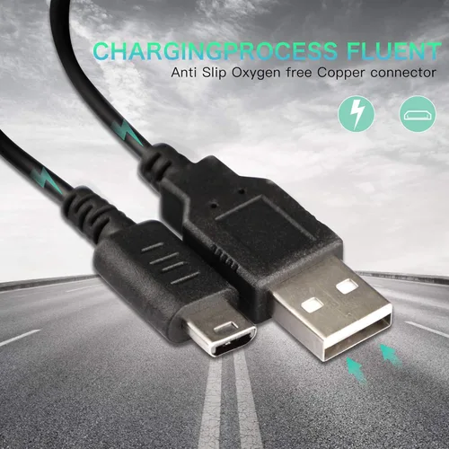 Vista 5 de DS Lite - Kit de cable de carga, adaptador de corriente alterna y lápiz capacitivo para sistemas Nintendo DS Lite, cargador de pared de viaje, cable