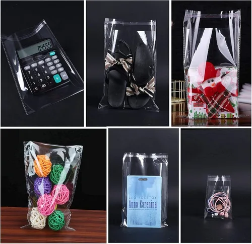 Vista 8 de Bolsas autoadhesivas de celofán de 10 x 13 pulgadas, 200 unidades de plástico transparente resellable para impresiones de camisas, revistas