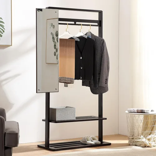 Vista 6 de Perchas Lucite de acrílico transparente de calidad con barra, paquete de 5, elegante colgador de ropa con barra acrílica para pantalones, percha