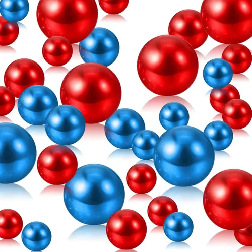 Vista 33 de Relleno de jarrón dorado amarillo 150 piezas de perlas para centros de mesa Perlas falsas de 8/14/20 mm sin agujero, para decoración de mesa