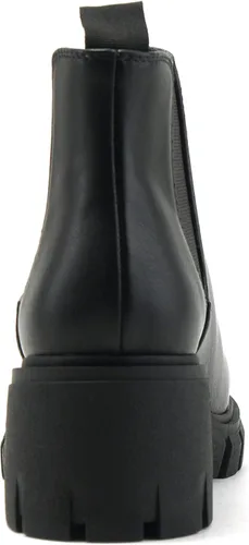 Vista 2 de Soda Pioneer - Botines Chelsea de tacón bajo para mujer, con doble elástico