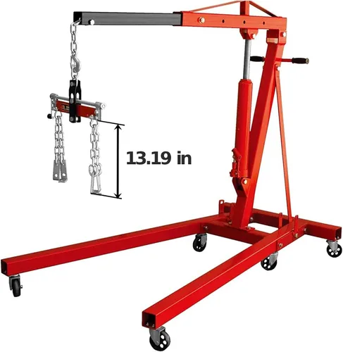 Vista 7 de Accesorio para grúa de taller / elevador de motor BIG RED T32100 de Torin: Nivelador de motor de acero de 3 posiciones con mango ajustable