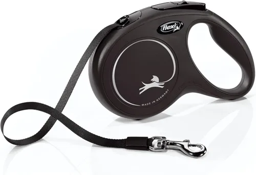 Vista 33 de FLEXI Correa Retráctil New Classic Cord para Perros Extra Pequeños de hasta 18 libras – 10 pies, Negro Correa para Caminar Mascotas Sin Enredos