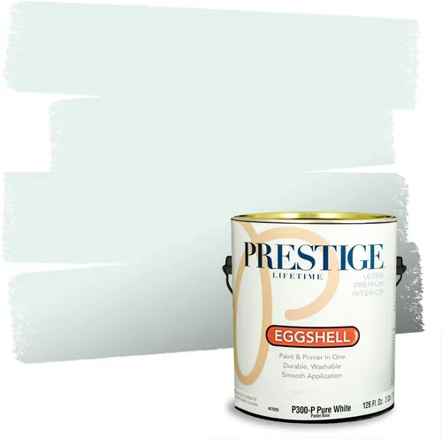 Vista 158 de PRESTIGE Pintura interior e imprimación en uno, salpicaduras acuosas, cáscara de huevo, 1 galón