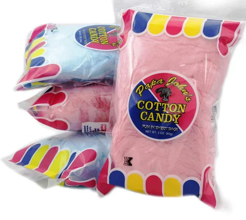 Vista 9 de Suministros de sabores de fiesta de algodón azul y rosa dulces de cumpleaños para niños, Kosher, bolsa de 2 onzas (paquete de 2)