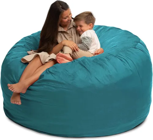 Vista 39 de ULTIMATE SACK Sillón tipo puf de 5 pies, puf de gran tamaño para adultos, cómodo sillón tipo puf, sofá tipo puf para tumbarse, sofá tipo puf