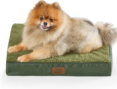 Vista 19 de Bedsure Camas para Perros de Tamaño Grande – Cómodas Camas Planas para Mascotas con Funda Extraíble Lavable, Colchoneta de Espuma Ortopédica tipo