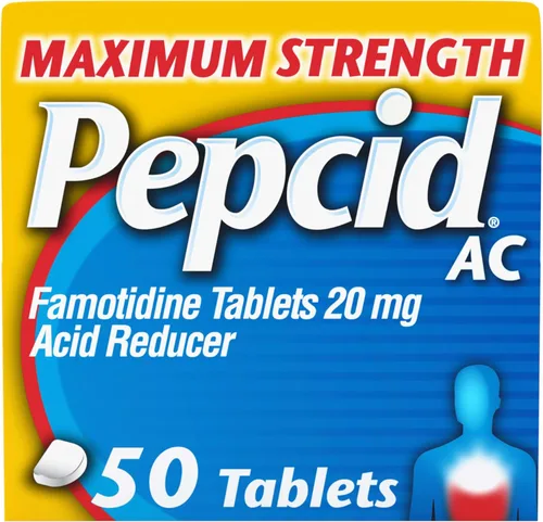 Vista 19 de Pepcid AC - Tabletas de alivio de acidez estomacal de máxima potencia, medicamentos de venta libre que previene y alivia la acidez estomacal