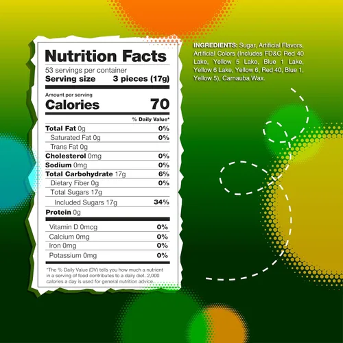 Vista 2 de Jaw Breakers Candy Bolsa de 2 libras Surtido con sabor a frutas Dulces duros envueltos individualmente Aproximadamente 160 piezas Cereza