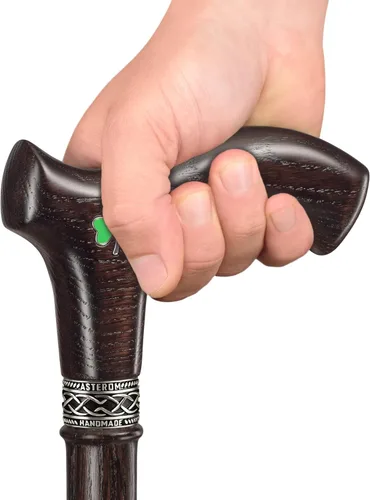 Vista 6 de Asterom Bastón irlandés hecho a mano para hombres y mujeres, bastón de madera único, elegante bastón
