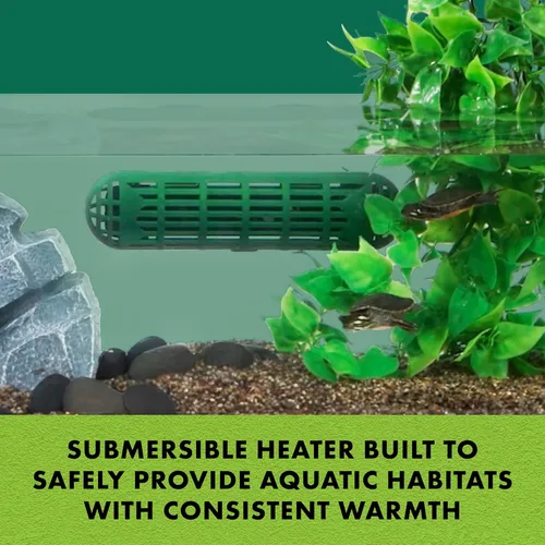 Vista 2 de Zilla Calentador de reptiles acuáticos, totalmente sumergible, apagado automático, para terrarios de hasta 40 galones