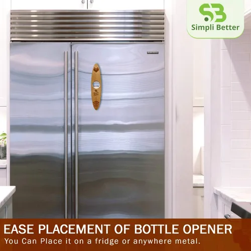 Vista 3 de Abrebotellas magnético, diseñado para atrapar automáticamente una tapa de botella