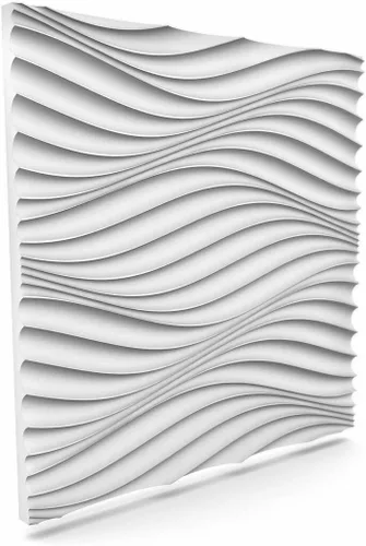 Vista 2 de À LA MAISON CEILINGS WD-SWP-PW-6 Paneles de pared 3D sin costuras, color blanco, 24 pies cuadrados