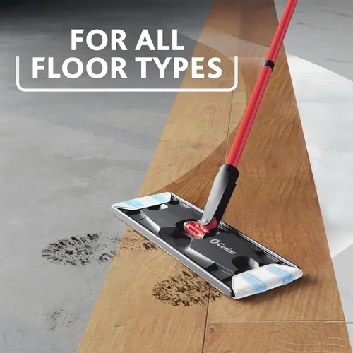 Vista 7 de O-Cedar Almohadillas de trapeador genuinas H2prO (paquete de 3) Lavable a máquina Reutilizable Repuestos de cabezal de trapeador de microfibra