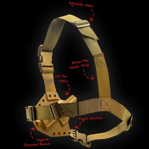 Vista 3 de Kenai - Funda de pecho para Glock, color negro