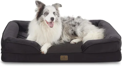Vista 40 de Bedfolks Cama ortopédica para perros extra pequeña, sofá cama impermeable para perros y gatos pequeños, sofá cama de espuma de huevo para mascotas