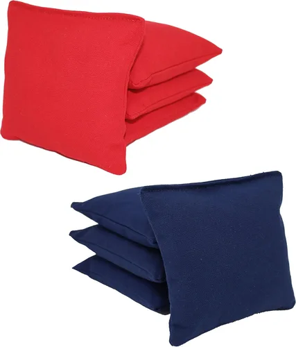 Vista 8 de Bolsas de cornhole con regulación ACA de Donkey Sports (personalizable) Juego de 8. Relleno de maíz.