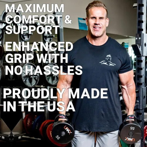 Vista 4 de Schiek Deportes Modelo J1000LLS Jay Cutler Signature Correas de elevación de cuero - Negro