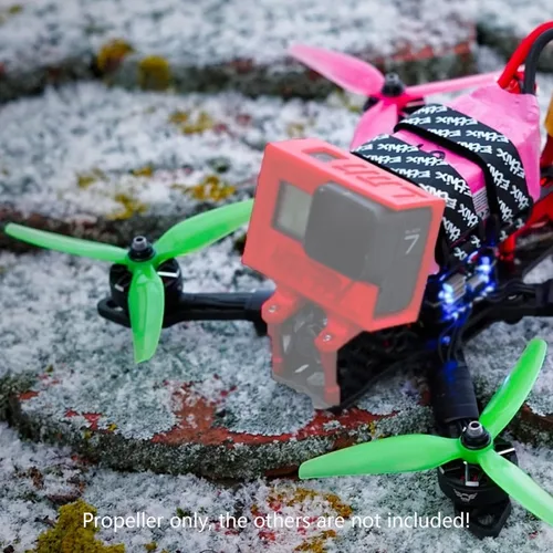 Vista 6 de 16 piezas de gran resolución de acelerador bajo HQProp Ethix S3 Watermelon FPV Racing Props Poly Carbonate 5.1 pulgadas RC Drone Quad Tri-Blade