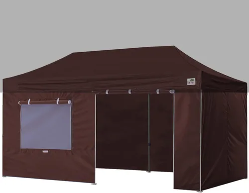 Vista 25 de Eurmax - Kit de paredes con cierre para toldo de 10 x 20 pies, con ventana de malla y puerta enrollables, solo 4 paredes (color blanco)