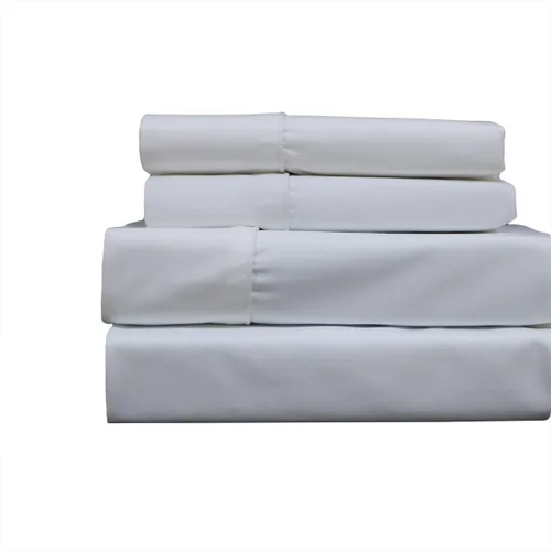 Vista 7 de Solid Blue Top Split King: Sábanas ajustables tamaño King, juego de sábanas de 4 piezas, 100% algodón, 650 hilos, satén, bolsillo profundo