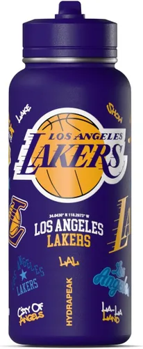 Vista 8 de Hydrapeak x NBA Botella de agua activa con licencia oficial de Houston Rockets de 32 onzas con tapa Chug, reutilizable, de acero inoxidable