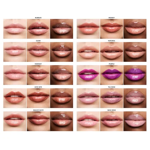 Vista 5 de e.l.f. Laca de labios, nutritiva, no pegajosa, brillo de labios ultra brillante con color transparente, infundido con vitaminas A y E, vegano