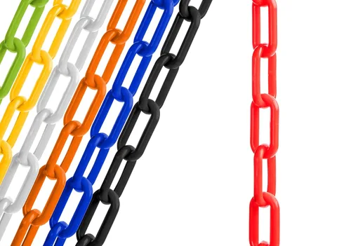 Vista 12 de US Weight (Fabricado en EE. UU.) Cadena de seguridad de plástico negro de 2" x 10 pies con tecnología SunShield resistente a los rayos UV