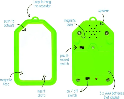 Vista 2 de Junior Learning Grabadoras arcoíris (juego de cuatro), multicolor