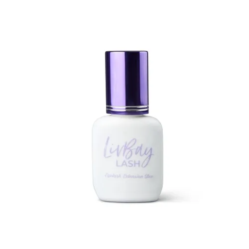 Vista 4 de LivBay Supplies - Adhesivo de extensión de pestañas de baja humedad, fórmula profesional de secado rápido, botella de 0.2 fl oz para extensiones