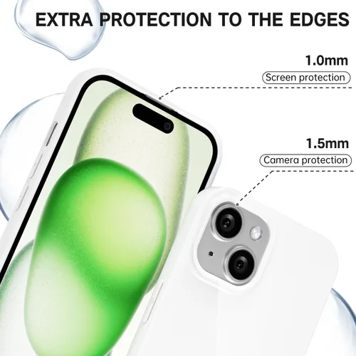 Vista 773 de Svanove para iPhone 7 Plus/ 8 Plus, funda de silicona, de goma suave brillante y gel de jey lindo, funda protectora de plástico simple y lisa