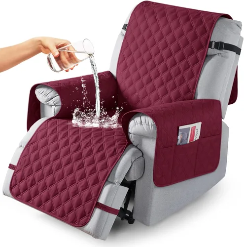 Vista 49 de TAOCOCO Fundas reclinables 100% impermeables, con correas para las piernas, funda de sofá reclinable reversible para silla reclinable, protector