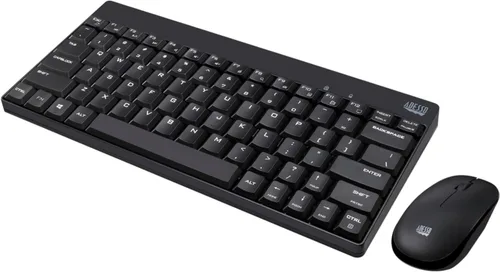 Vista 3 de Adesso WKB-1100CB - Combo de teclado y mouse, ergonómico, natural, resistente a derrames, color negro