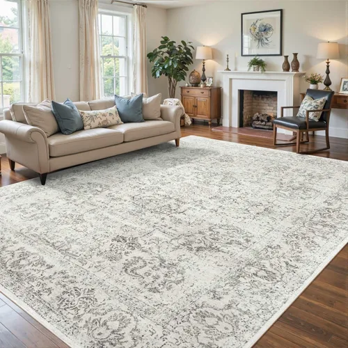 Vista 27 de Rugxara Alfombra de área para sala de estar (beige 10x14)