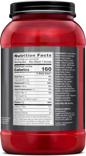 Vista 7 de BSN SYNTHA-6 Edge Polvo de Proteína, Polvo de Proteína de Chocolate con Proteína de Suero Hidrolizada, Caseína Micelar, Aislado de Proteína