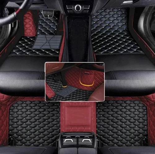 Vista 17 de Alfombrillas de Piso Automotrices de Cuero Completo de Ajuste Personalizado - Mejora el Interior de tu Vehículo con Forros de Piso Específicos