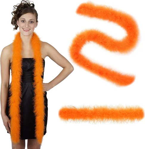 ZUCKER Marabou Plumas Boas - Accesorios de disfraz mullido para Halloween carnaval manualidades baile paquete de 3