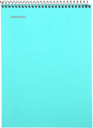 Vista 23 de Mintra Office TOP BOUND Cuadernos de espiral duraderos (hielo ártico, aceite de chile, verde oliva, rayas universitarias, paquete de 3)