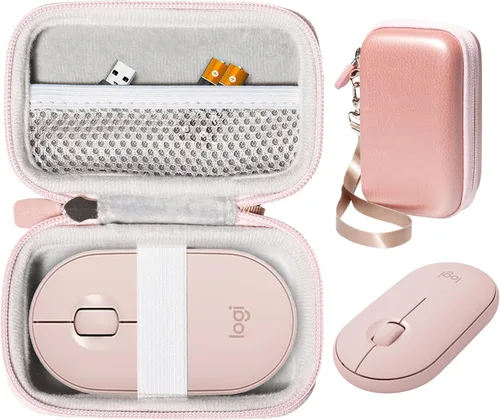 Vista 7 de CaseSack Funda para ratón Logitech Pebble, Pebble M350, M355, i345 inalámbrico Bluetooth Mouse (negro)