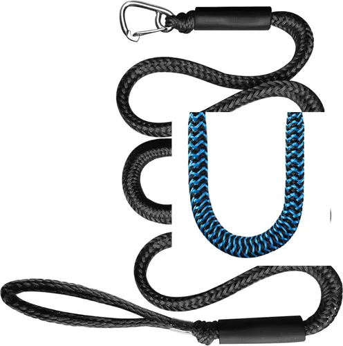 Vista 15 de Cuerda elástica para muelle de barco, cuerda de amarre elástica con flotador de espuma para pontón, moto acuática, SeaDoo, WaveRunner, kayak