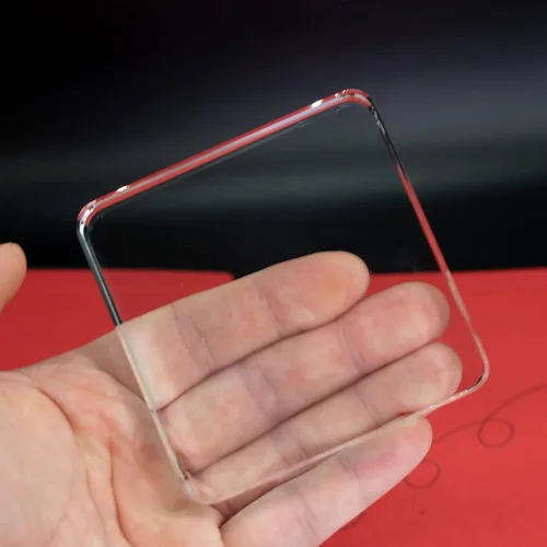 Vista 4 de StayMax Pisapapeles de bloque de vidrio cuadrado